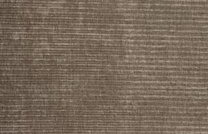 Hoorns Šedo hnědá manšestrová rohová pohovka Twilight 274 cm, pravá