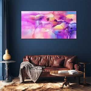 Obraz na skle Obraz na skle Umění abstrakce květiny