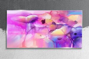 Obraz na skle Obraz na skle Umění abstrakce květiny
