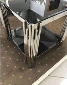 Konzolový stolek LOSSI C, 120x78x40, sklo/chrom