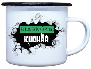 Plecháček s potiskem diagnóza kuchař Objem: 330 ml