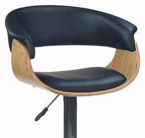 Barová židle HERA dub/černá