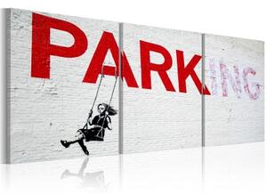 Obraz - Girl on a swing (Banksy)