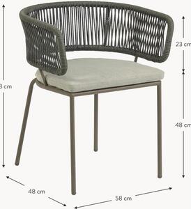 Zahradní židle s výpletem Nadin