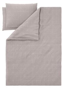 Livarno® Ložní povlečení z mikrovláknitého saténu, 220 x 240 cm, 70 x 90 cm (geometrie/béžová) (100394916003)