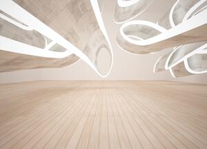 Malvis ® Tapeta abstraktní 3D místnost Vel. (šířka x výška): 144 x 105 cm