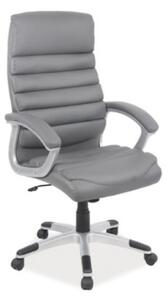 Kancelářská židle NATALI Q-087, 66x115x50, šedá ekokůže
