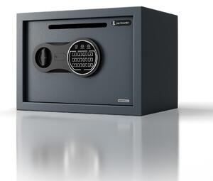 Malý vhazovací trezor na kód, elektronický, na tržbu a obálky, 350x250x250 mm: PIERCE