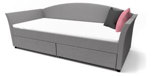 Čalouněná postel LANTA, 90x200, šedá