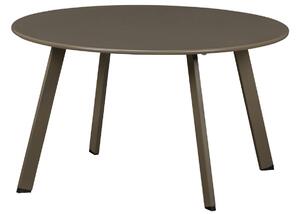 Hoorns Hnědo zelený kovový konferenční stolek Axl 70 cm