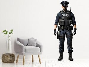 Policista textilní přelepitelná samolepka na zeď arch 18 x 47 cm