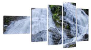 Obraz s vodopády na zeď (110x60cm)