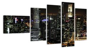 Obraz nočního města (110x60cm)