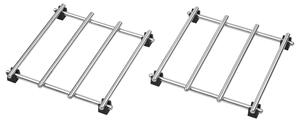 Silvercrest® Chladicí mřížka / Podložka pod hrnec z nerezové oceli (podložka pod hrnec, 2dílná sada) (100390892002)