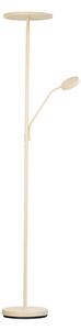 FISCHER & HONSEL LED stojací lampa Sorento, výška 182 cm, na čtení, písková barva, stmívatelný, Krémová / jantar, Obývací pokoj / jídelna, kov, Moderní, Podhledové stropní svítidlo