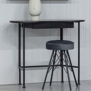 Hoorns Černý borovicový toaletní stolek Ballo 90 x 42 cm