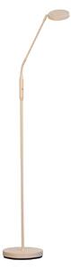 FISCHER & HONSEL LED stojací lampa Sorento, výška 138 cm, písková, kov,, stmívatelný, Krémová / jantar, Obývací pokoj / jídelna, kov, Moderní