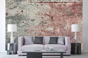 DIMEX | Vliesová fototapeta Stará malovaná zeď MS-5-2412 | 375 x 250 cm | červená, šedá