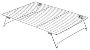 Silvercrest® Chladicí mřížka / Podložka pod hrnec z nerezové oceli (chladicí mřížka s nožičkami) (100390892001)