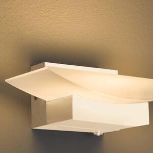 FISCHER & HONSEL LED nástěnné světlo Bowl TW, šířka 20 cm, písková barva, stmívatelný, Krémová / jantar, Obývací pokoj / jídelna, kov, Moderní
