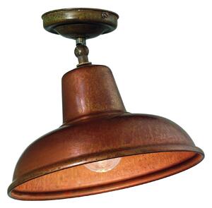 Il Fanale 243.02.OR Contrada, stropní stropní svítidlo z mosazi a mědi 1x15W E27, Ø 25,5cm