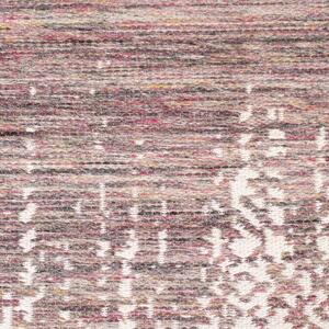 White Label Ručně tkaný bordový koberec WLL LIV 170 x 240 cm