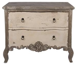 Clayre & Eef Příborník 95x40x82 cm Grau Beige Holz