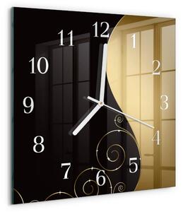 Skleněné hodiny Abstraktní umění zskb-30x30-00057848