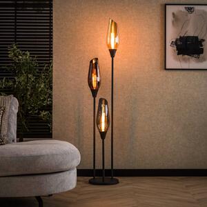 ZIJLSTRA Stojací lampa Mixture, 168 cm, vícebarevná, 3 žárovky, sklo/kov, Vícebarevná, Obývací pokoj / jídelna, Sklo, Moderní