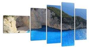 Obraz mořské zátoky - Zakynthos (110x60cm)
