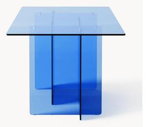 Skleněný jídelní stůl Anouk, 180 x 90 cm