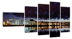 Noční město, obraz (110x60cm)