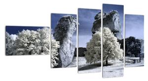 Zimní krajina - obraz do bytu (110x60cm)