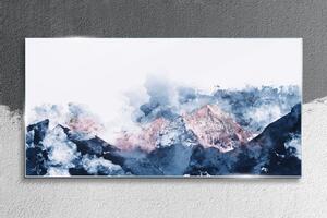Obraz na skle Obraz na skle Moderní akvarel hory