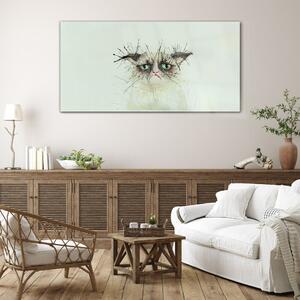 Obraz na skle Obraz na skle Akvarel kočičí zvíře