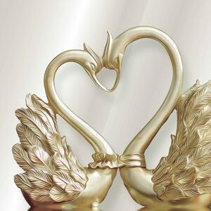 Malvis ® Tapeta Zlaté labutě Vel. (šířka x výška): 144 x 105 cm