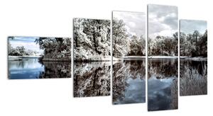 Zimní krajina - obrazy (110x60cm)