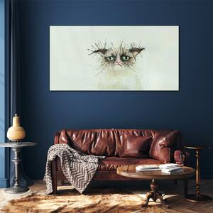 Obraz na skle Obraz na skle Akvarel kočičí zvíře