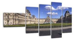 Muzeum Louvre - obraz (110x60cm)