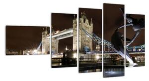 Noční Tower Bridge - obraz (110x60cm)