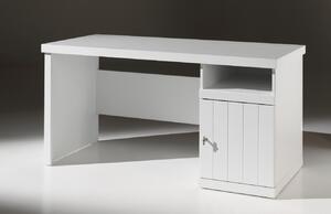 Bílý dřevěný pracovní stůl Vipack Robin 150 x 70 cm