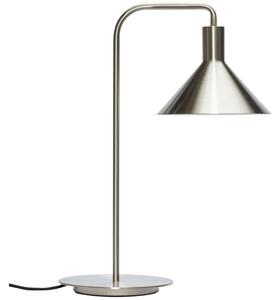 Stříbrná kovová stolní lampa Hübsch Gildi