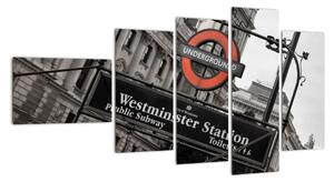 Stanice londýnského metra - obraz (110x60cm)