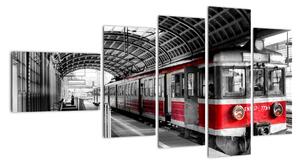 Vlakové nádraží - obraz (110x60cm)