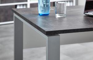 Bílo hnědý dřevěný pracovní stůl GEMA Alaine 160 x 80 cm