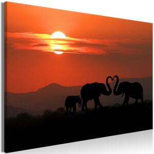 Obraz - Elephants in Love (1 Part) Wide