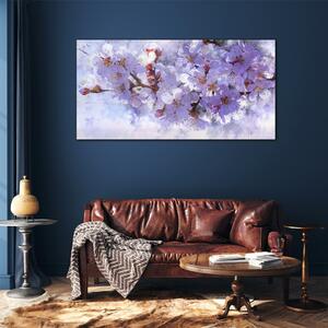 Obraz na skle Obraz na skle Malování větví květiny