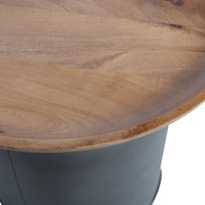 Hoorns Dřevěný odkládací stolek Duo 53 cm