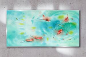 Obraz na skle Obraz na skle Lake voda zvířata ryby