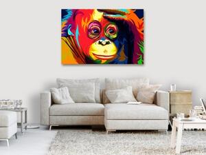 Obraz - Colourful Orangutan (1 Part) Wide